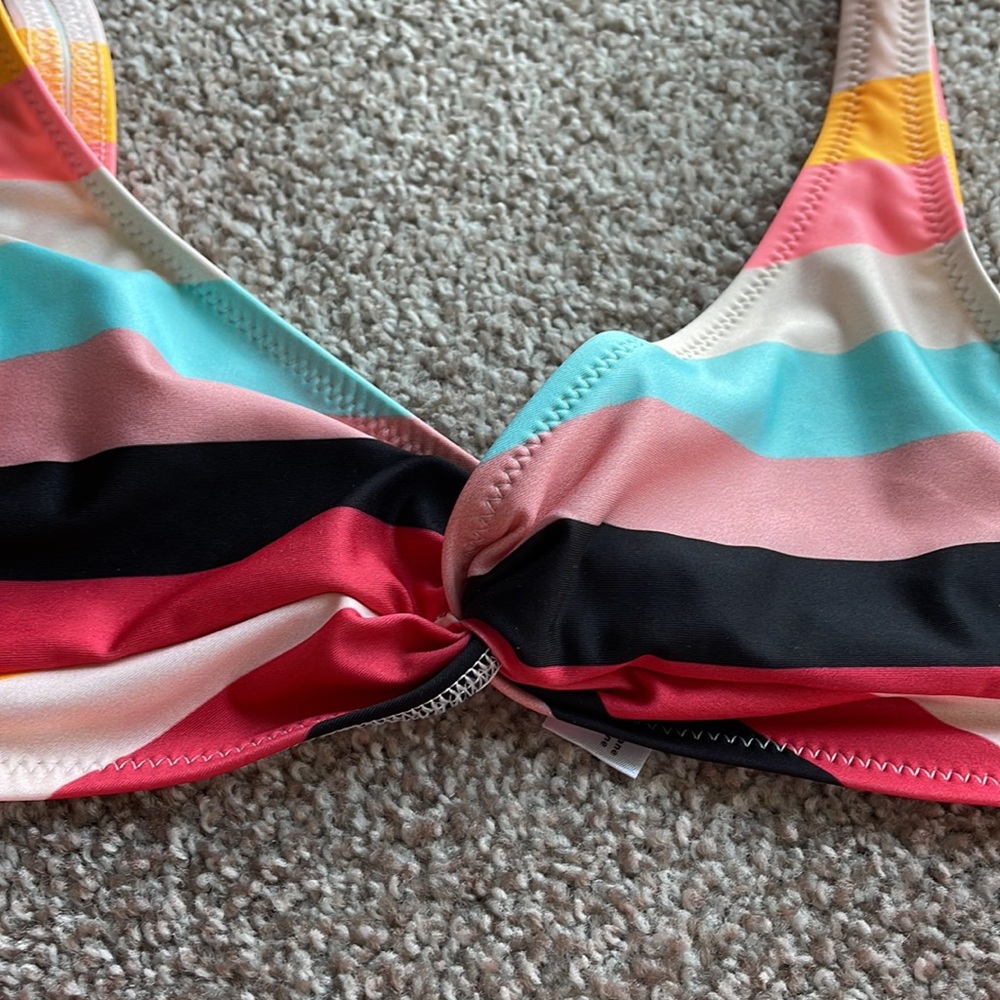 Solid & Striped Multi-Color Two-Piece Swimsuit - image 4